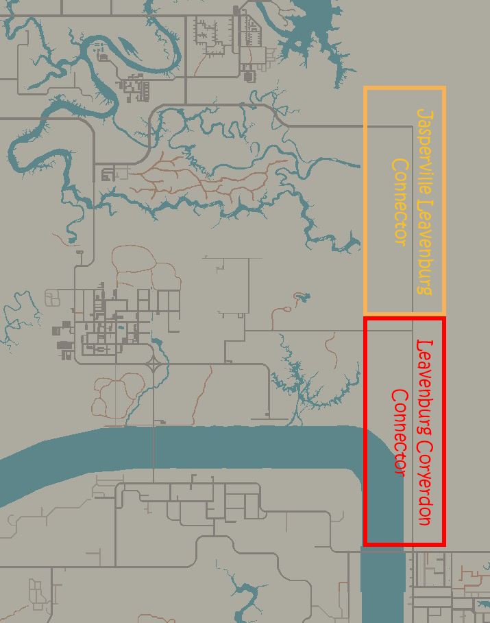 Leavensburg and Coreydon Connector Road — screenshot 1