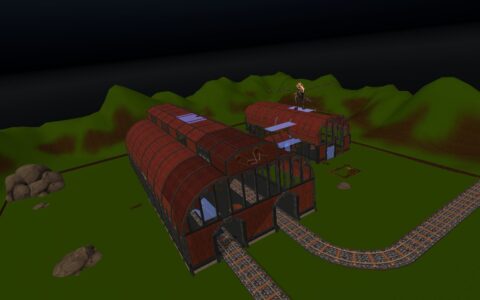 Steampunk Train Station