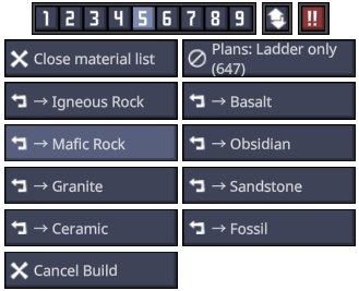 Swap Build Plan Material