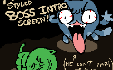 Mewgenics Styled Boss Intro Screen