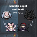Madoka-themed angel and devil rooms