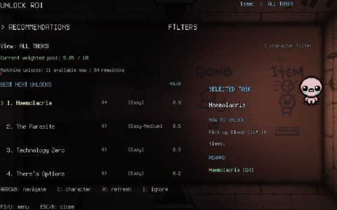 Progress Menu