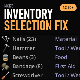 Nick’s Inventory Selection Fix
