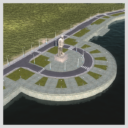 Granite embankment