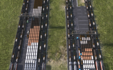 Multi Rail Large Capacity Open Storage