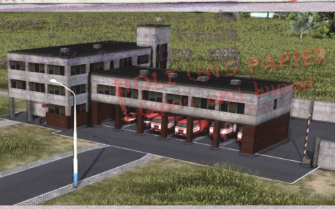 Main Firestation East Germany, 6 fireengines