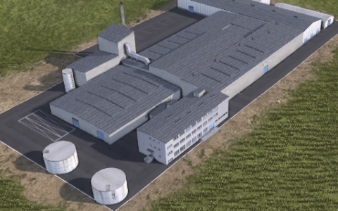 Big plastics factory