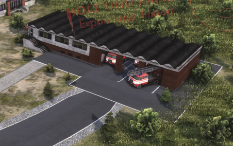 Volunteer Fire Department Medium, 3 fireengines