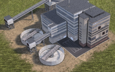 Iron processing plant