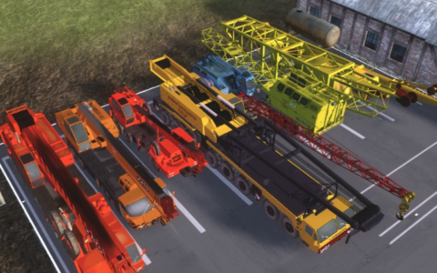 Collection of various cranes