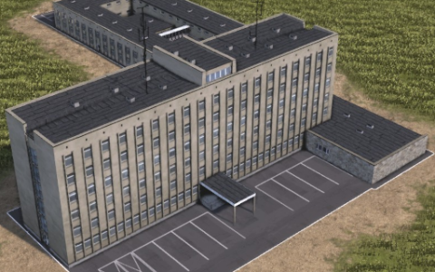 Big police station (+ small prison)