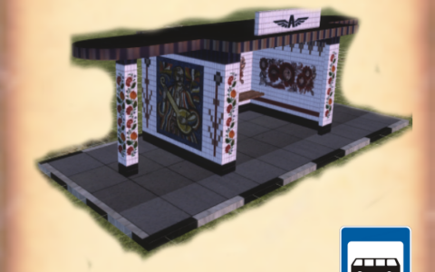 Busstop_mosaicpaint