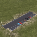 Long perpendicular parking