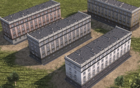 Residential buildings (50s) – skins (part 1)