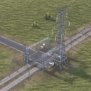 High voltage railroad electric connection