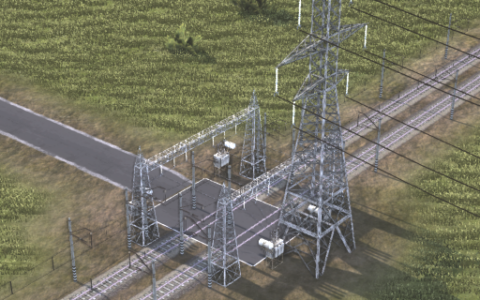 High voltage railroad electric connection