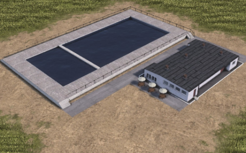 Outdoor swimming pool