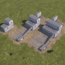 Train aggregate loading stations