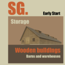 Wooden buildings (Storage)
