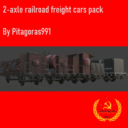 2 axle railroad freight cars – pack