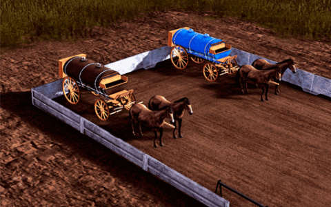 Horse water and sewage