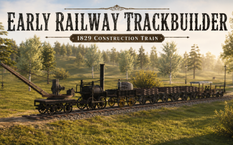 Early Railway Trackbuilder – 1829 Construction Train