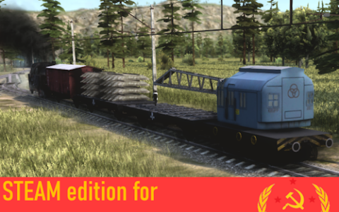 West-german railway cranes (track builders) – early start steam locomotive addon.