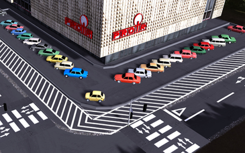 Угловая парковка 🔵 Corner parking