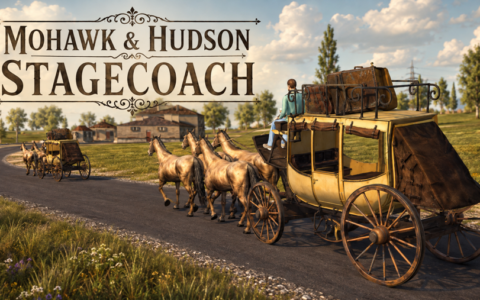 Mohawk & Hudson Horse-Drawn Stagecoach