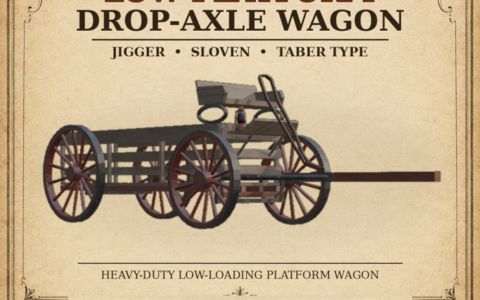 Low-Platform Drop-Axle Wagon
