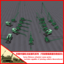 早期中国轮式起重机可放置载具装饰物 Early Chinese wheeled cranes were capable of placing vehicle decorations