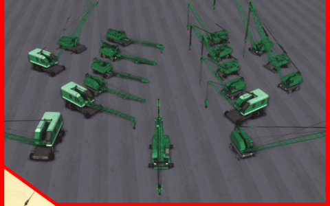 早期中国轮式起重机可放置载具装饰物 Early Chinese wheeled cranes were capable of placing vehicle decorations
