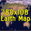 180*108 Earth Map