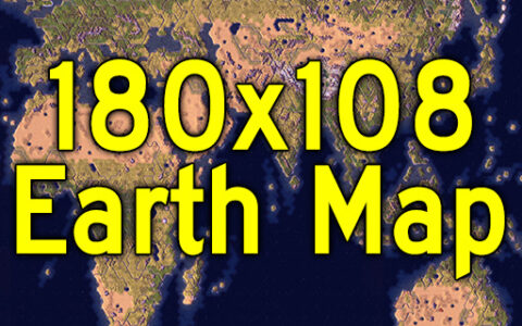180*108 Earth Map