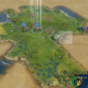 Player’s first settler grants +4 movement and +2 Sight.