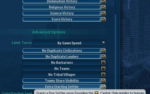 Extra Starting Settler (Human Players Only)